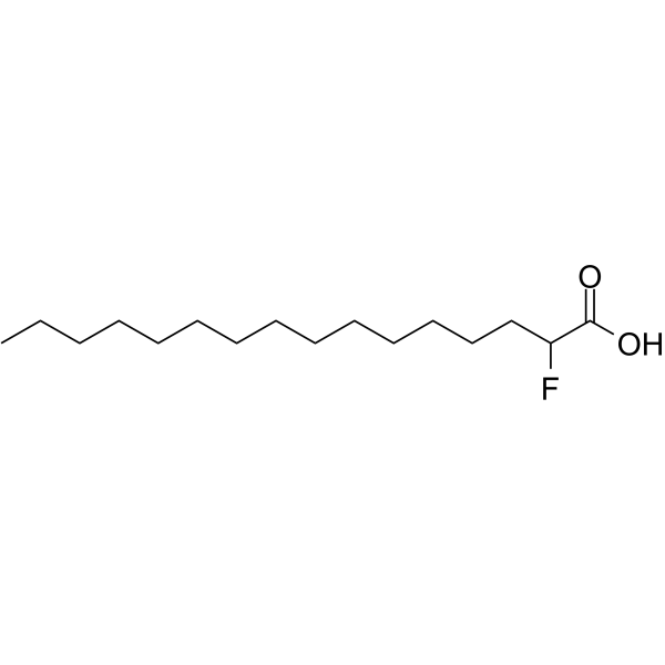 2-Fluoropalmitic acid Chemical Structure