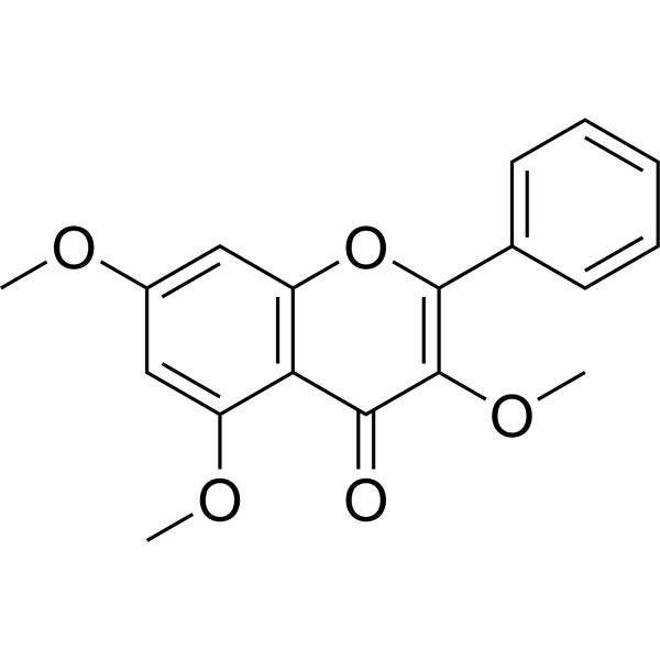 3,5,7-Trimethoxyflavone Chemical Structure