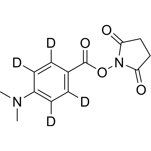 DMABA-d<sub>4</sub> NHS ester Chemical Structure