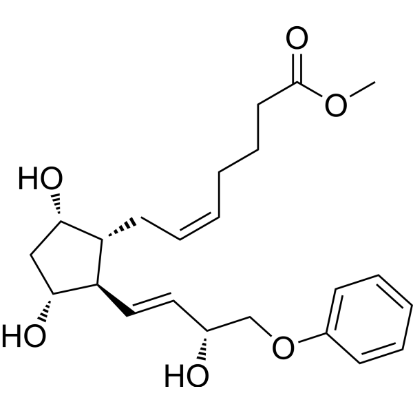 16-Phenoxy tetranor prostaglandin F2α methyl ester Chemical Structure