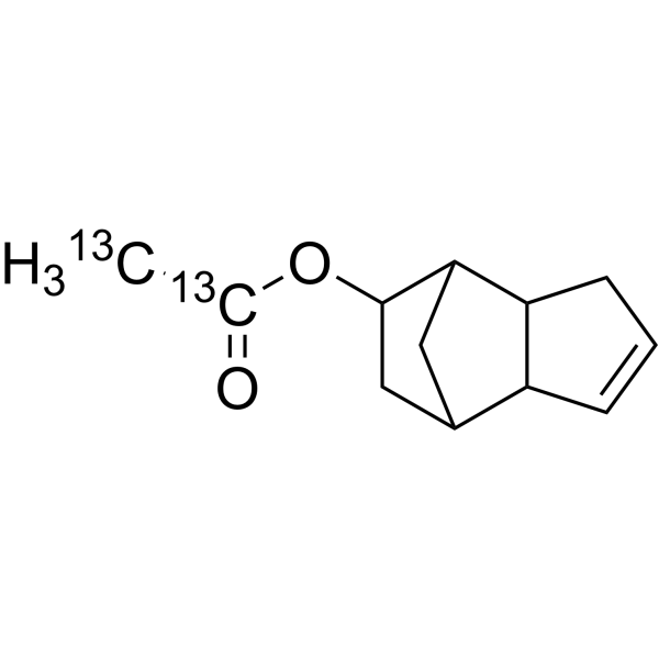 Tricyclodecenyl acetate-<sup>13</sup>C<sub>2</sub> Chemical Structure
