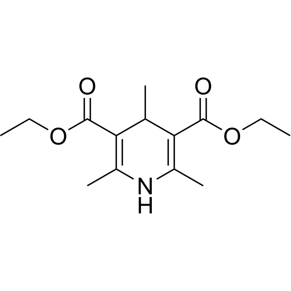 Diethyl 2,4,6-trimethyl-1,4-dihydropyridine-3,5-dicarboxylate Chemical Structure