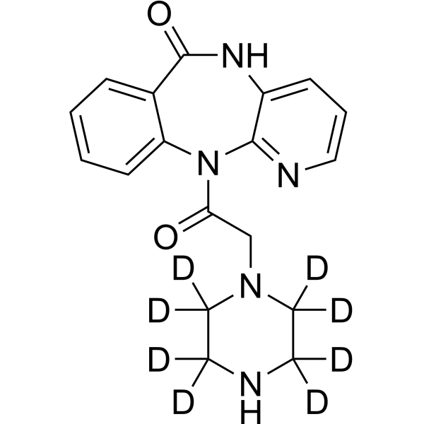 N-Desmethyl Pirenzepine-d<sub>8</sub> Chemical Structure