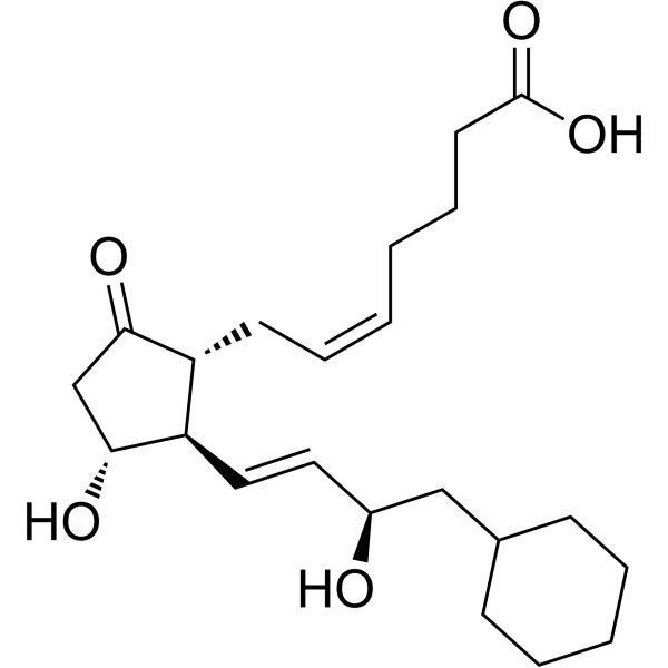 8-Iso-16-cyclohexyl-tetranor prostaglandin E2 Chemical Structure