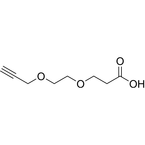 Propargyl-PEG2-acid Chemical Structure
