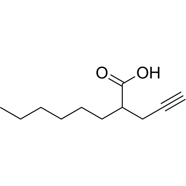2-Hexyl-4-pentynoic acid Chemical Structure