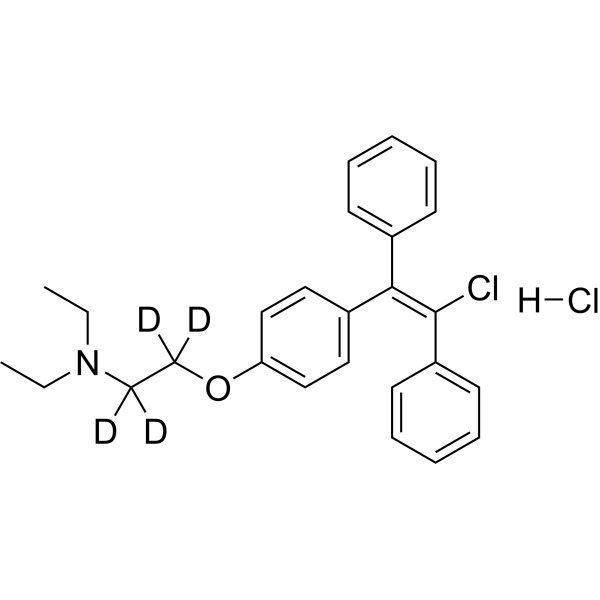 Enclomiphene-<em>d</em>4 hydrochloride