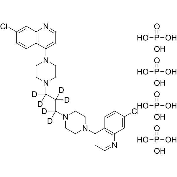 Piperaquine-d<sub>6</sub> tetraphosphate Chemical Structure