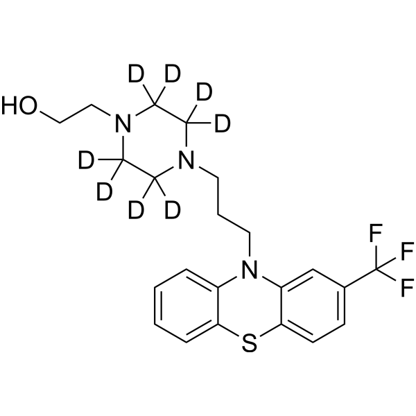 Fluphenazine-d<sub>8</sub> Chemical Structure