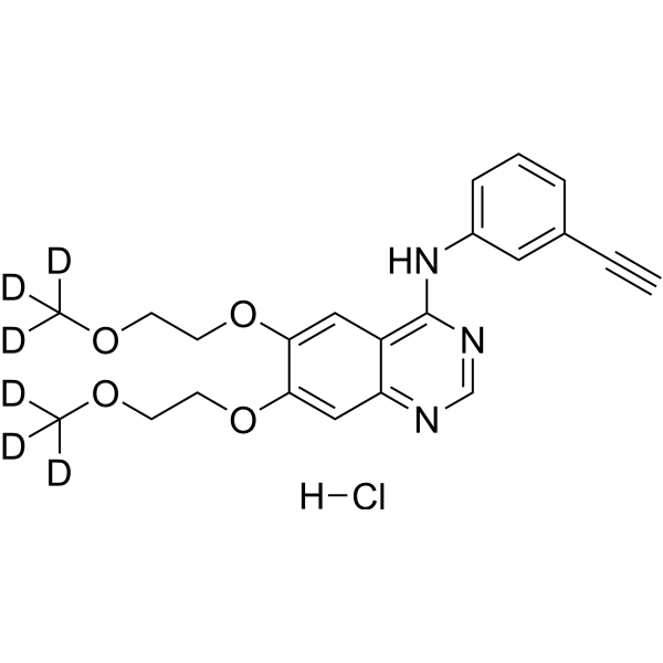 Erlotinib-d6 hydrochloride Chemical Structure