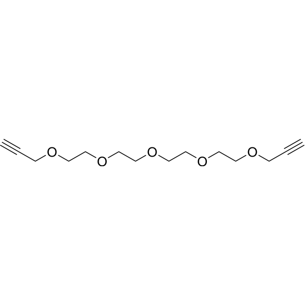 Bis-propargyl-PEG4 Chemical Structure
