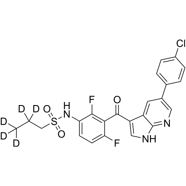 Vemurafenib-d<sub>5</sub> Chemical Structure