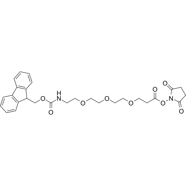 Fmoc-PEG3-C2-NHS ester Chemical Structure