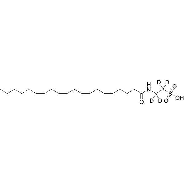 N-Arachidonoyl Taurine-d<sub>4</sub> Chemical Structure
