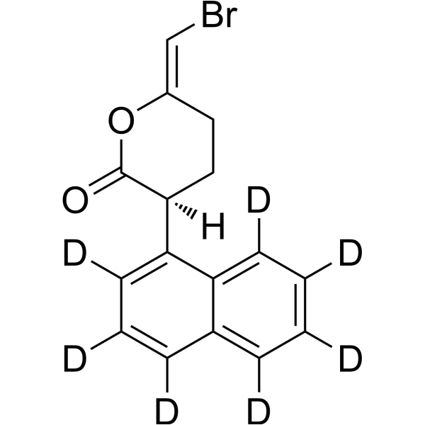 (S)-Bromoenol lactone-d<sub>7</sub> Chemical Structure