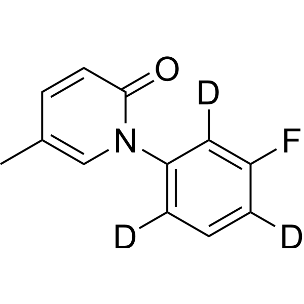 Fluorofenidone-d<sub>3</sub> Chemical Structure