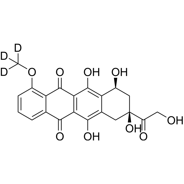 Doxorubicinone-d<sub>3</sub> Chemical Structure