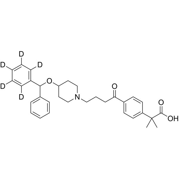 Carebastine-d<sub>5</sub> Chemical Structure