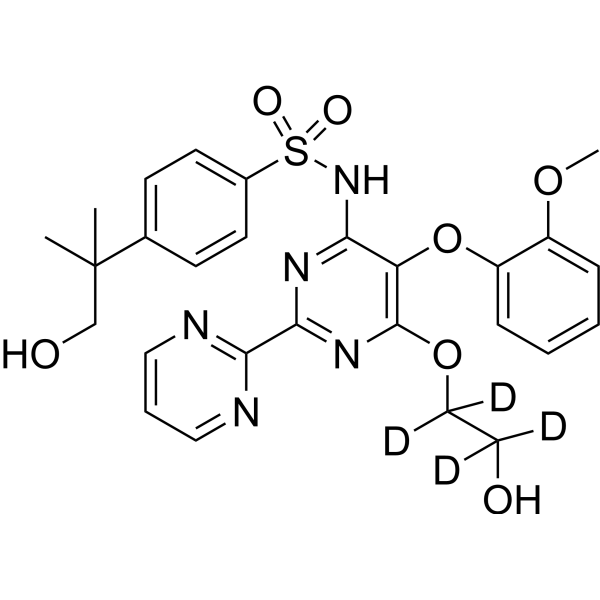 Hydroxy Bosentan-d<sub>4</sub> Chemical Structure