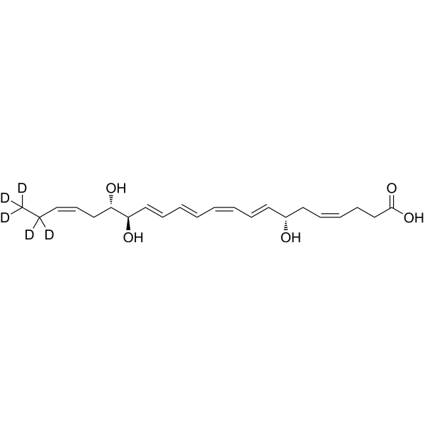 Resolvin D2-d<sub>5</sub> Chemical Structure