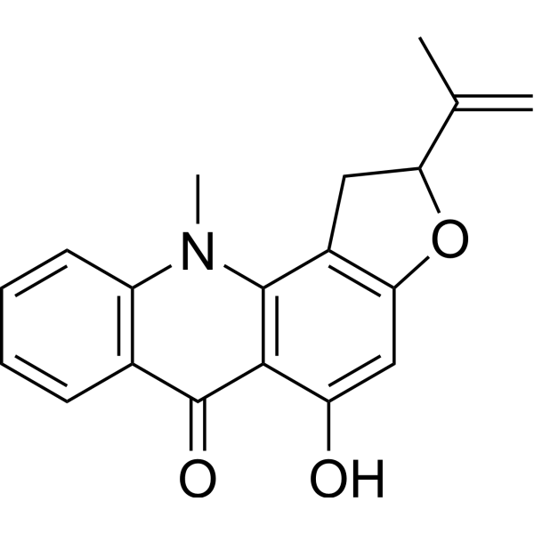 Rutacridone Chemical Structure