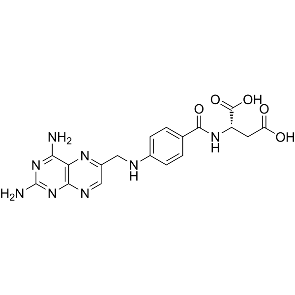 4-Aminopteroylaspartic acid Chemical Structure