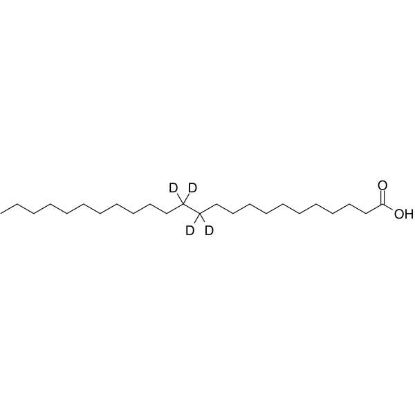 Lignoceric acid-d<sub>4</sub>-1 Chemical Structure