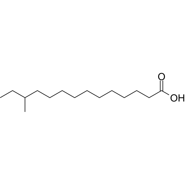 12-Methyltetradecanoic acid Chemical Structure