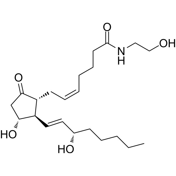 Prostaglandin E2 Ethanolamide Chemical Structure