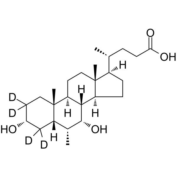 Obeticholic Acid-d<sub>4</sub> Chemical Structure