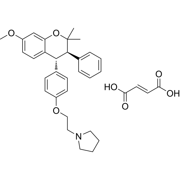 Levormeloxifene fumarate Chemical Structure