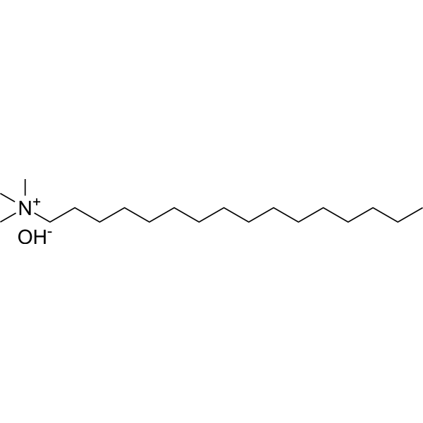 Hexadecyltrimethylammonium hydroxide Chemical Structure