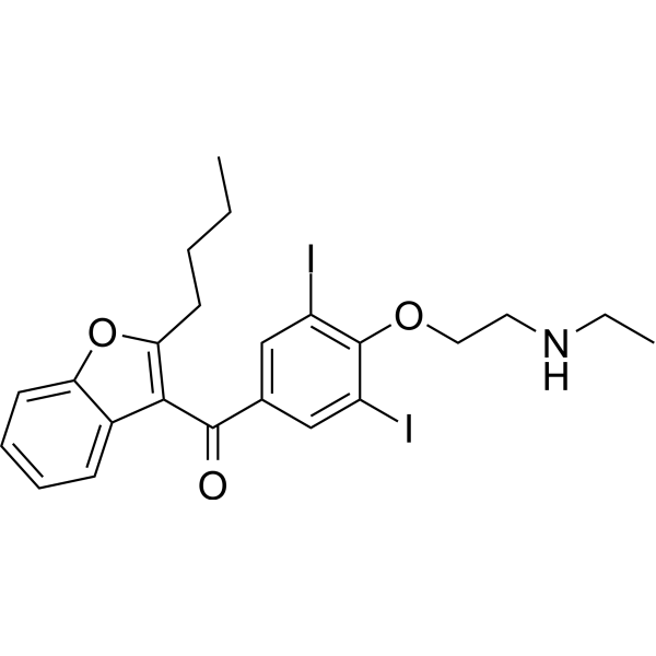 Desethylamiodarone Chemical Structure