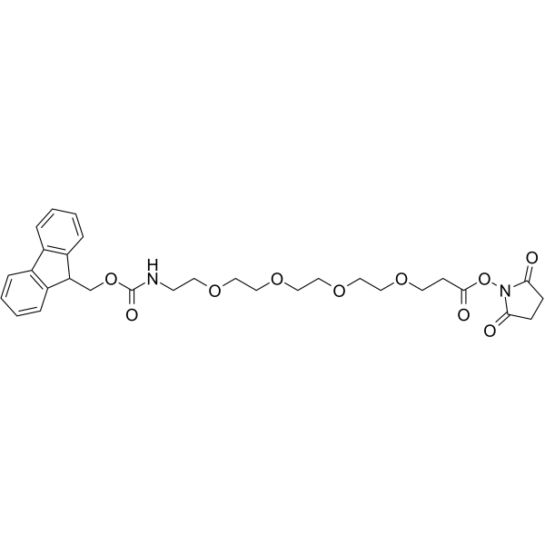 Fmoc-PEG4-NHS ester Chemical Structure