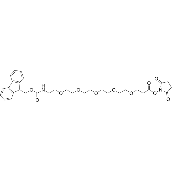 Fmoc-PEG5-NHS ester Chemical Structure