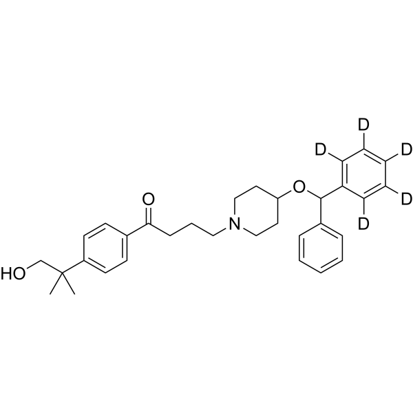 Hydroxy Ebastine-d<sub>5</sub> Chemical Structure