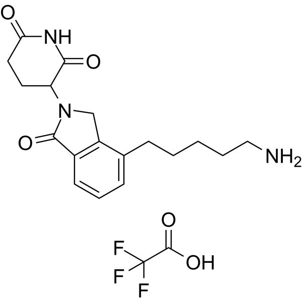 Lenalidomide-C5-NH2 TFA Chemical Structure