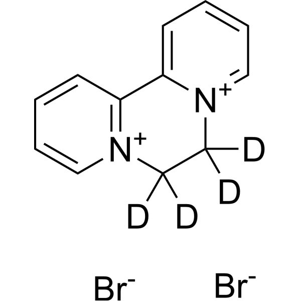 Diquat-d<sub>4</sub> dibromide Chemical Structure