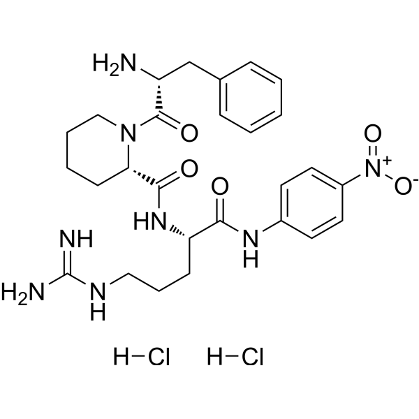 H-D-Phe-Pip-Arg-pNA dihydrochloride Chemical Structure