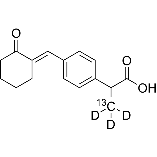 Pelubiprofen-<sup>13</sup>C,d<sub>3</sub> Chemical Structure