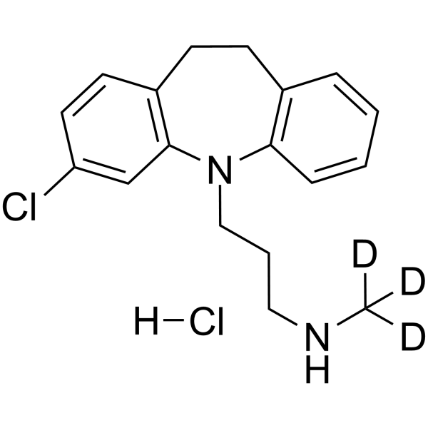 N-Desmethyl Clomipramine-d<sub>3</sub> hydrochloride Chemical Structure