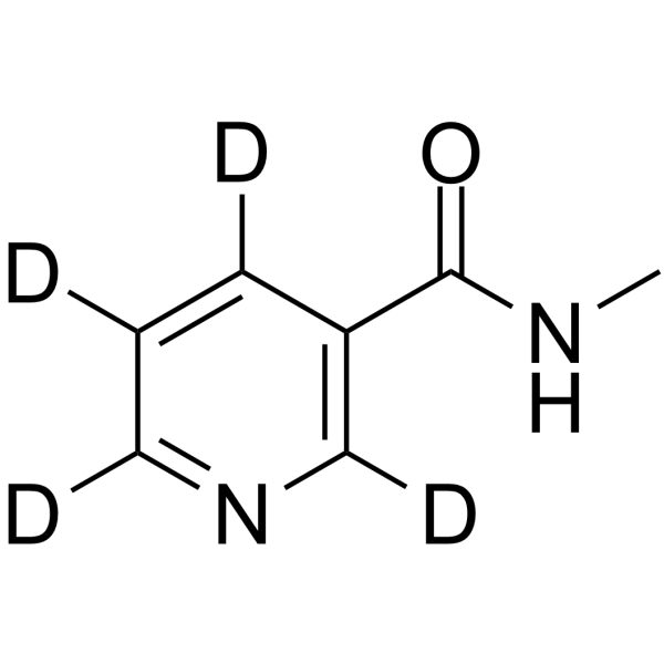 N-Methylnicotinamide-d<sub>4</sub> Chemical Structure