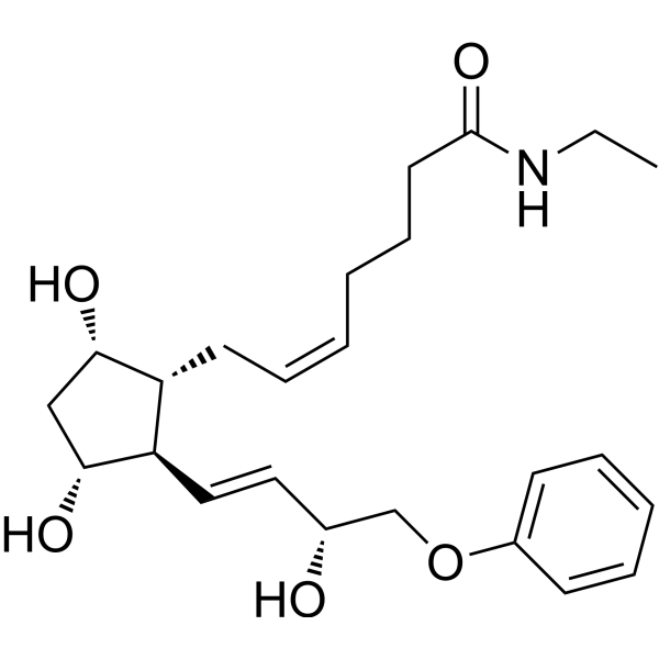 16-Phenoxy prostaglandin F2α ethyl amide Chemical Structure