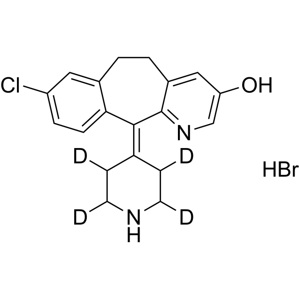 3-Hydroxy <em>desloratadine</em>-d4 hydrobromide