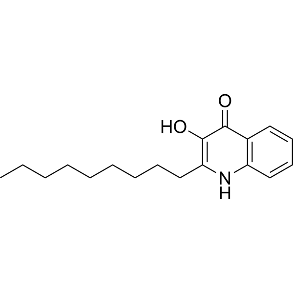 2-Nonyl-3-hydroxy-4-quinolone Chemical Structure