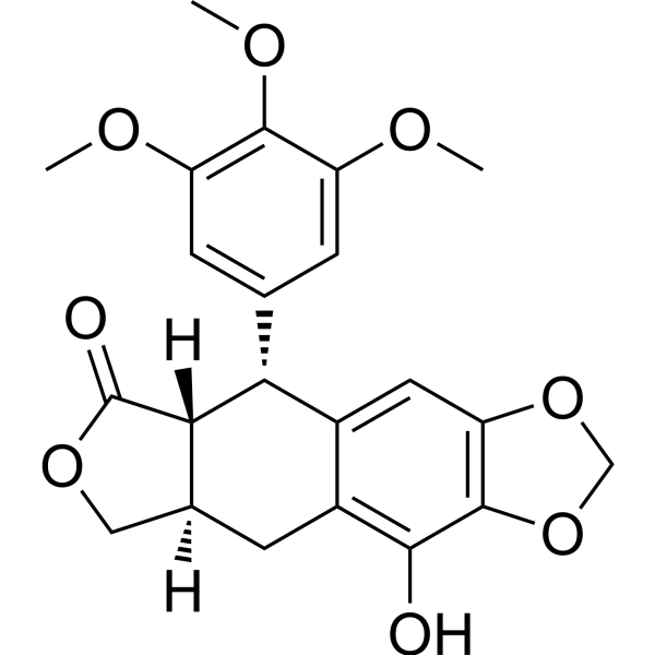 (-)-β-Peltatin Chemical Structure