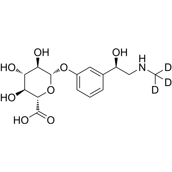 Phenylephrine glucuronide-d<sub>3</sub> Chemical Structure