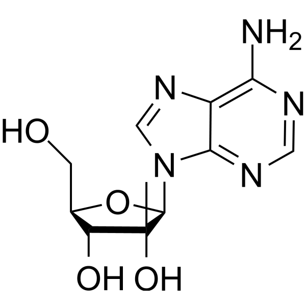 2'-C-Methyladenosine Chemical Structure