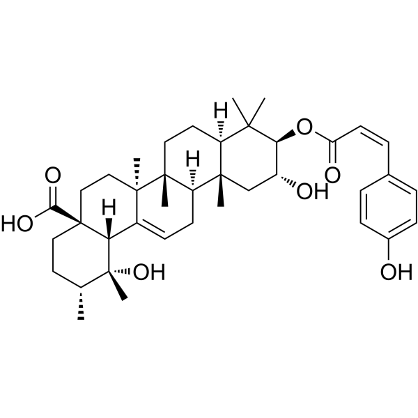 3-O-cis-p-Coumaroyltormentic acid Chemical Structure