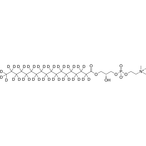1-Stearoyl-sn-glycero-3-phosphocholine-d<sub>35</sub> Chemical Structure